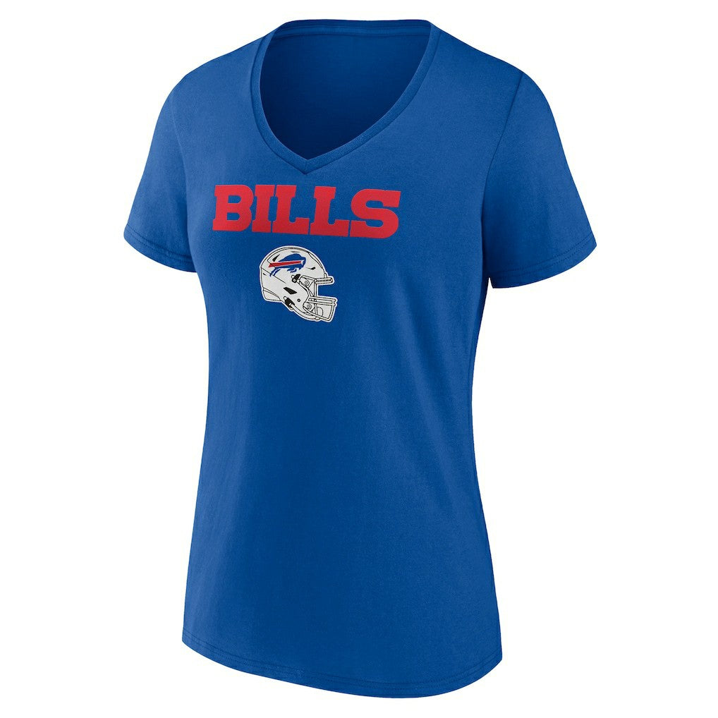 Women's Personalized Name & Number Team Wordmark V-Neck T-Shirt - Buffalo Bills T-shirts