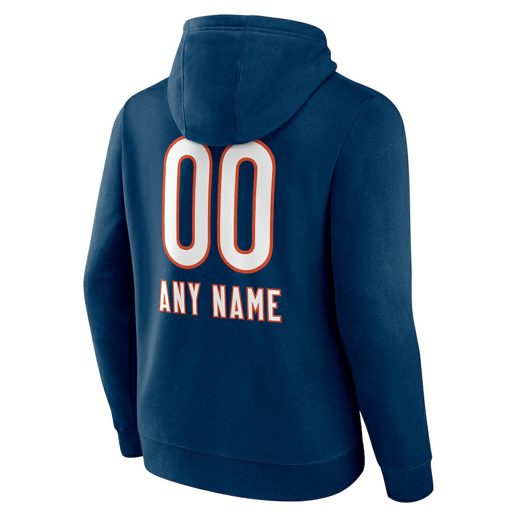 Personalized Name & Number Team Wordmark Pullover Hoodie - Chicago Bears Hoodies