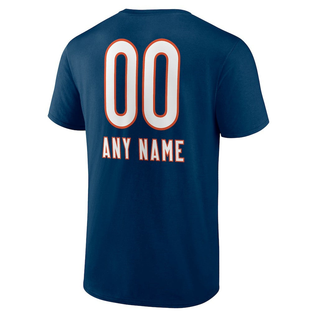 Personalized Name & Number Team Wordmark T-Shirt - Chicago Bears T-shirts