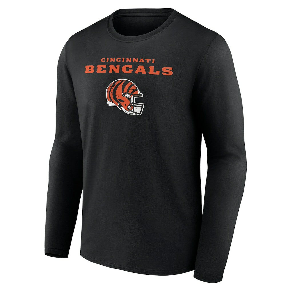 Personalized Name & Number Team Wordmark Long Sleeve T-Shirt - Cincinnati Bengals T-shirts