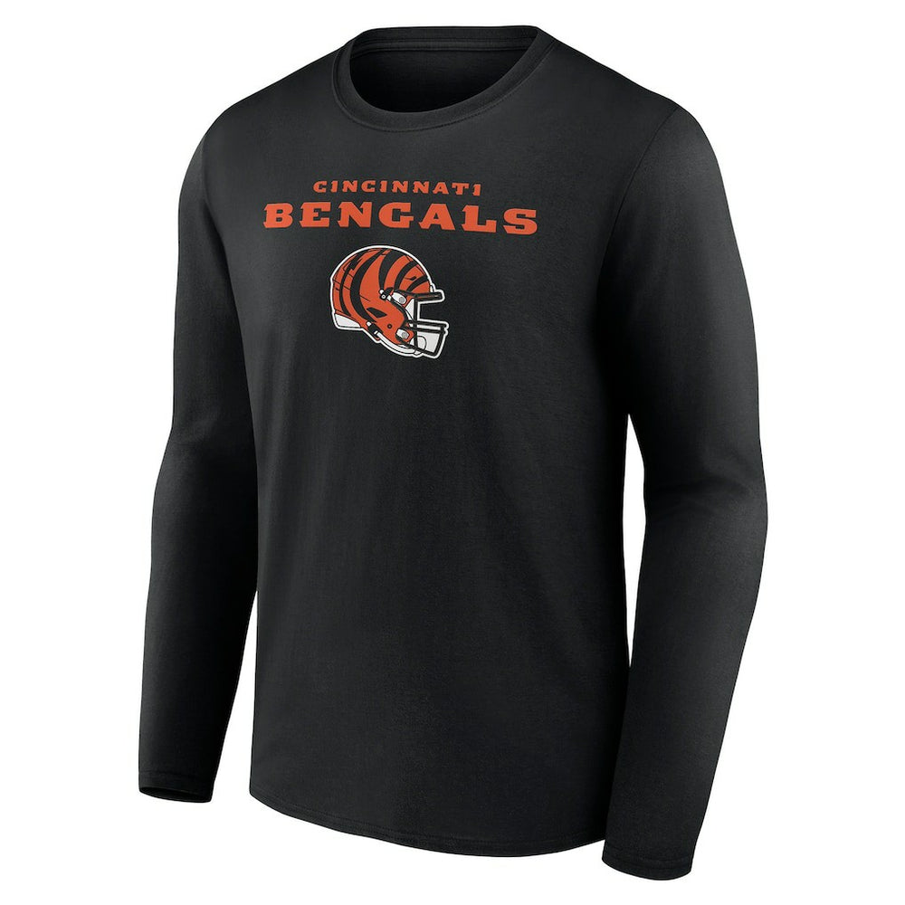 Personalized Name & Number Team Wordmark Long Sleeve T-Shirt - Cincinnati Bengals T-shirts