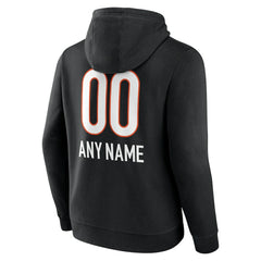 Personalized Name & Number Team Wordmark Pullover Hoodie - Cincinnati Bengals Hoodies
