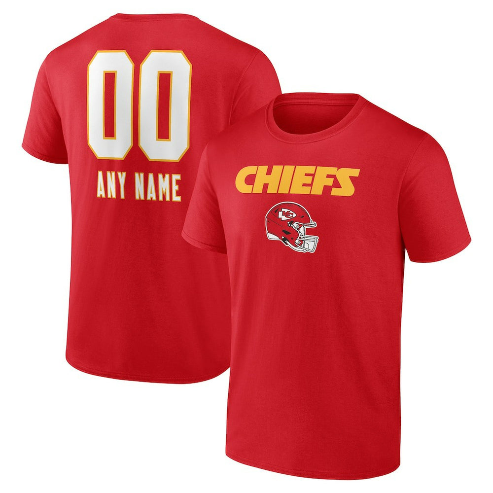 Personalized Name & Number Team Wordmark T-Shirt - Kansas City Chiefs T-shirts