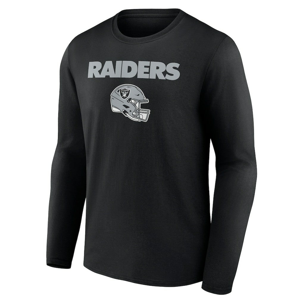 Personalized Name & Number Team Wordmark Long Sleeve T-Shirt - Las Vegas Raiders T-shirts