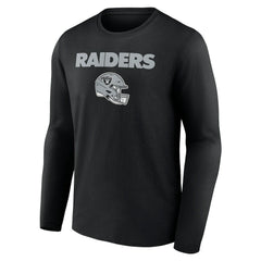 Personalized Name & Number Team Wordmark Long Sleeve T-Shirt - Las Vegas Raiders T-shirts