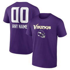 Personalized Name & Number Team Wordmark T-Shirt - Minnesota Vikings T-shirts