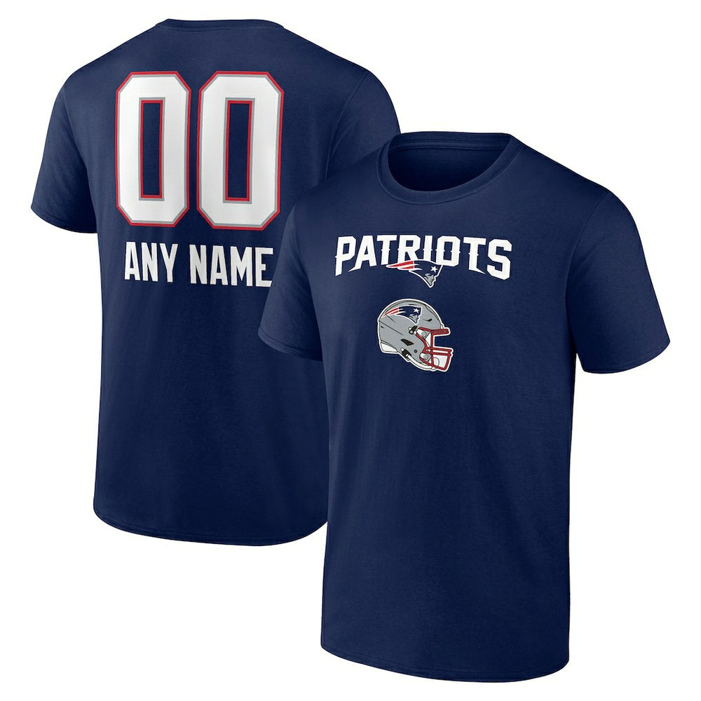 Personalized Name & Number Team Wordmark T-Shirt - New England Patriots T-shirts