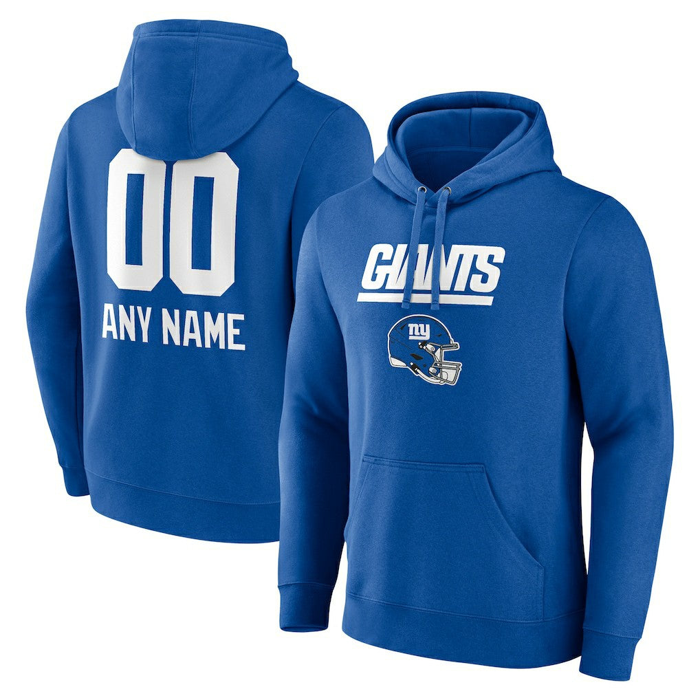 Personalized Name & Number Team Wordmark Pullover Hoodie - New York Giants Hoodies
