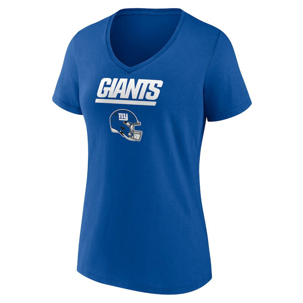 Women's Personalized Name & Number Team Wordmark V-Neck T-Shirt - New York Giants T-shirts