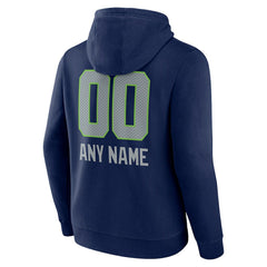 Personalized Name & Number Team Wordmark Pullover Hoodie - Seattle Seahawks Hoodies
