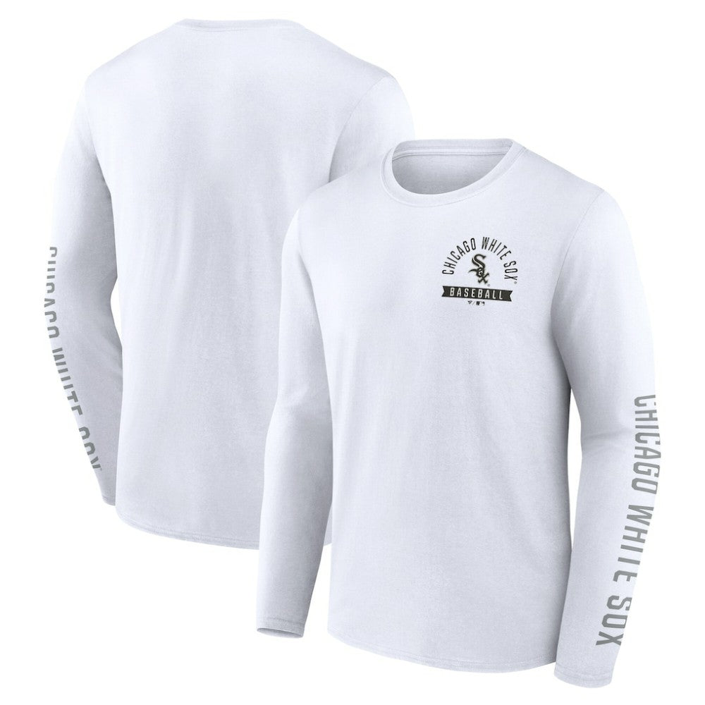 White Chicago White Sox Fanatics Press Box Long Sleeve T-Shirt