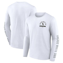 White Chicago White Sox Fanatics Press Box Long Sleeve T-Shirt