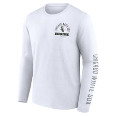White Chicago White Sox Fanatics Press Box Long Sleeve T-Shirt