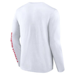 White Washington Nationals Fanatics Press Box Long Sleeve T-Shirt