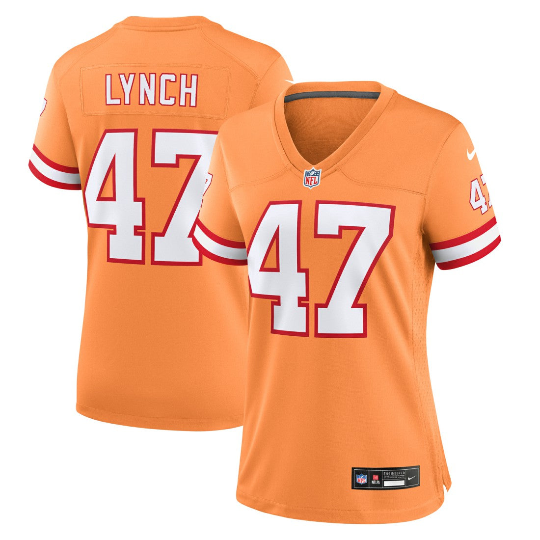 John Lynch  Women's Throwback Game Jersey - Tampa Bay Buccaneers Jerseys