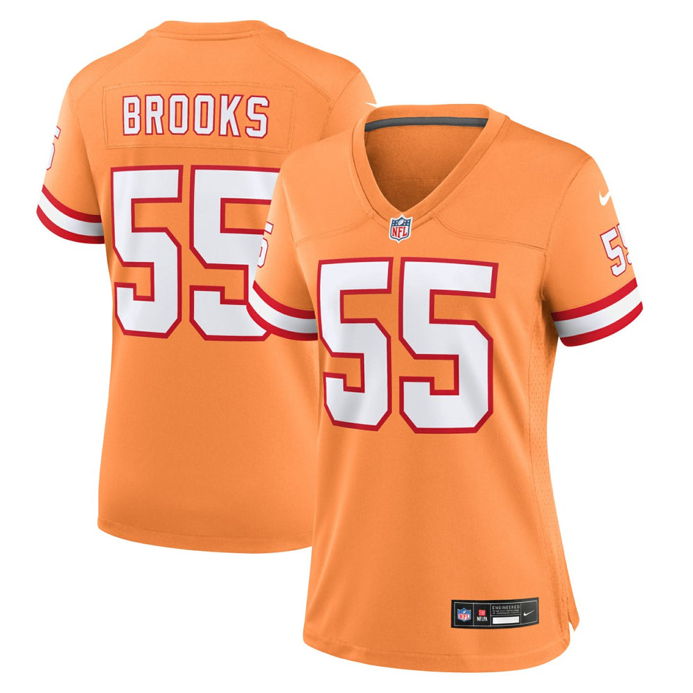 Derrick Brooks  Women's Throwback Game Jersey - Tampa Bay Buccaneers Jerseys