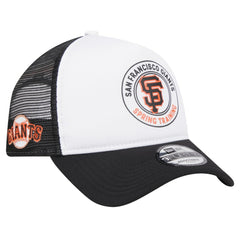 White/Black San Francisco Giants New Era Spring Training Circle Foam A-Frame 9FORTY Trucker Adjustable Hat