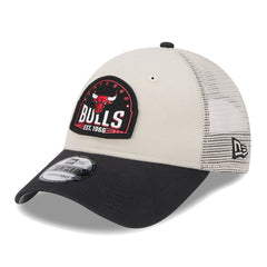 New Era Chicago Bulls Throwback Patch Trucker 9FORTY Adjustable Hat