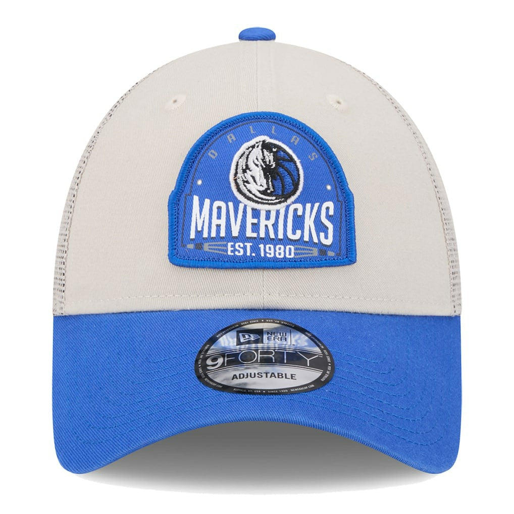 New Era Dallas Mavericks Throwback Patch Trucker 9FORTY Adjustable Hat sale