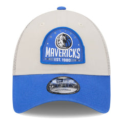 New Era Dallas Mavericks Throwback Patch Trucker 9FORTY Adjustable Hat sale