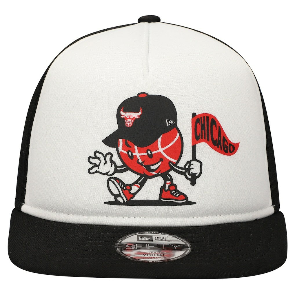 New Era Chicago Bulls Youth Court Sport Mascot 9FIFTY Snapback Hat