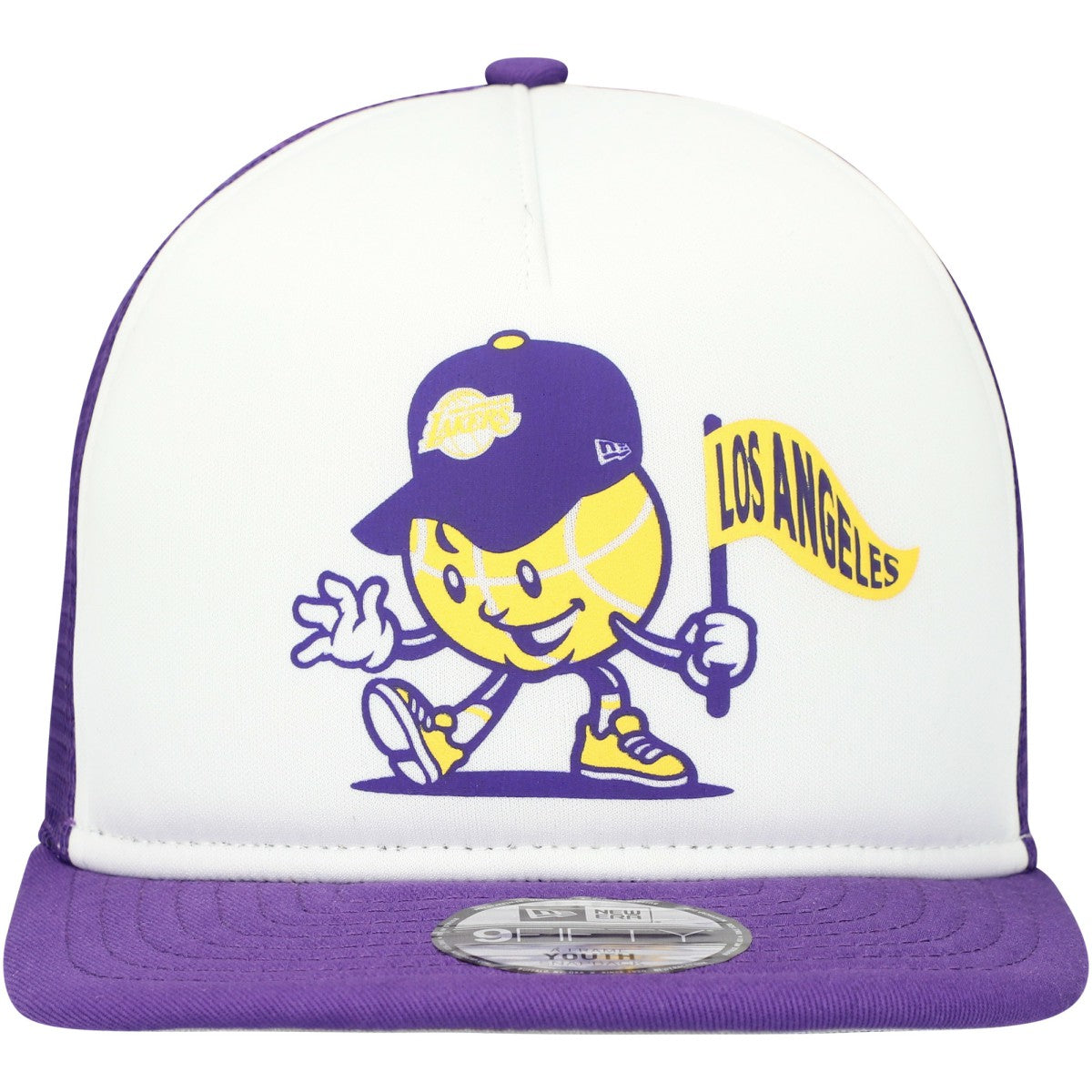 New Era Los Angeles Lakers Youth Court Sport Mascot 9FIFTY Snapback Hat