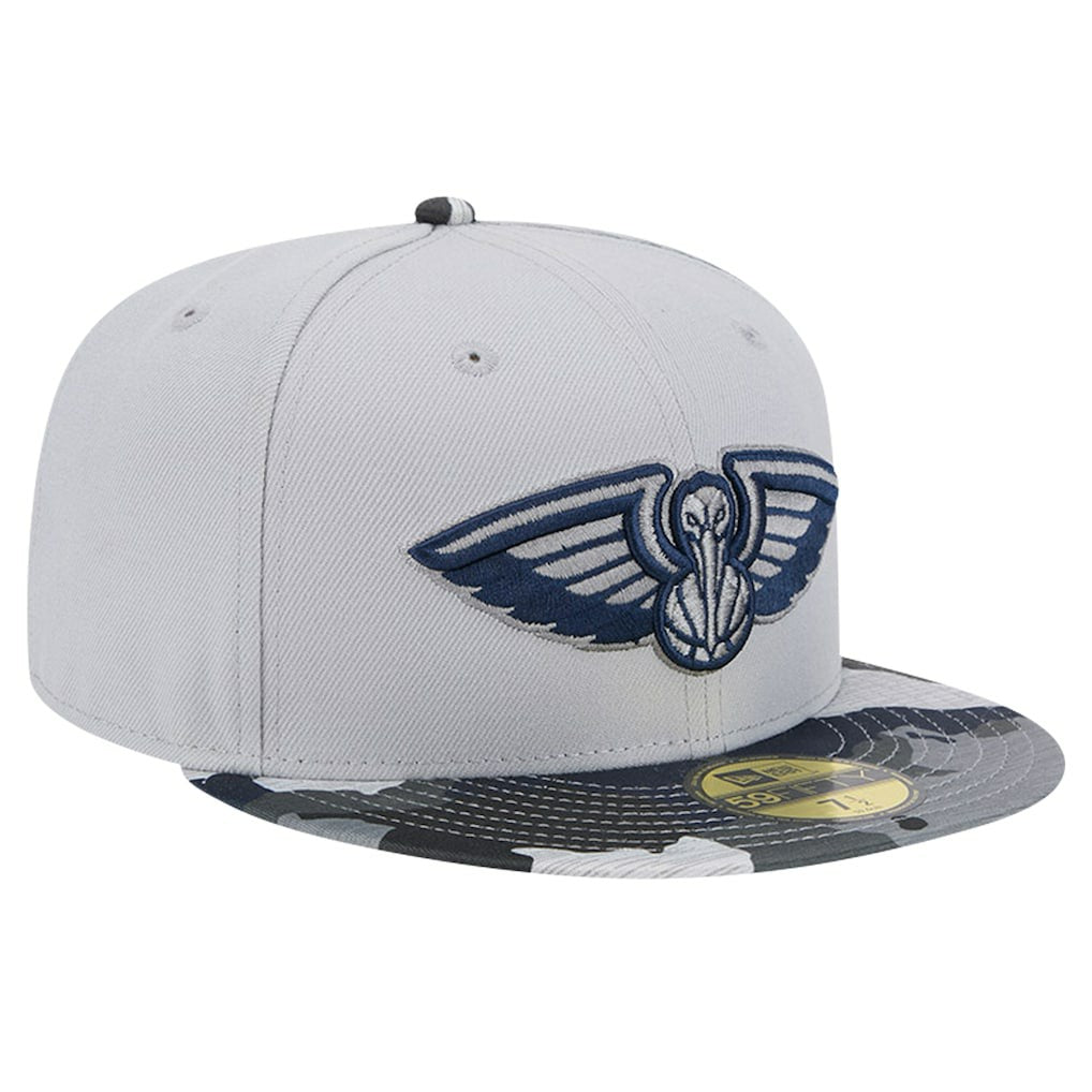 New Era New Orleans Pelicans Active Color Camo Visor 59FIFTY Fitted Hat
