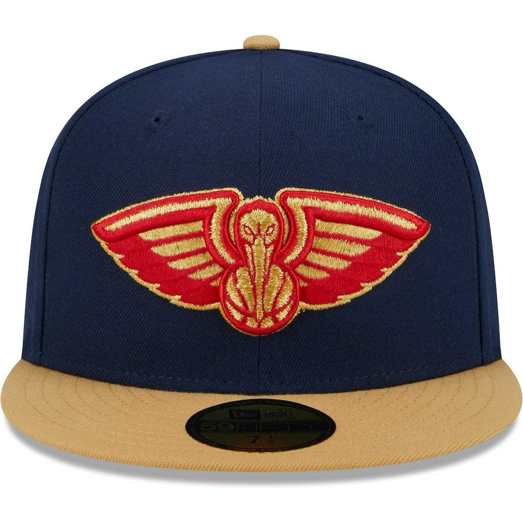 New Era New Orleans Pelicans Gameday Gold Pop Stars 59FIFTY Fitted Hat