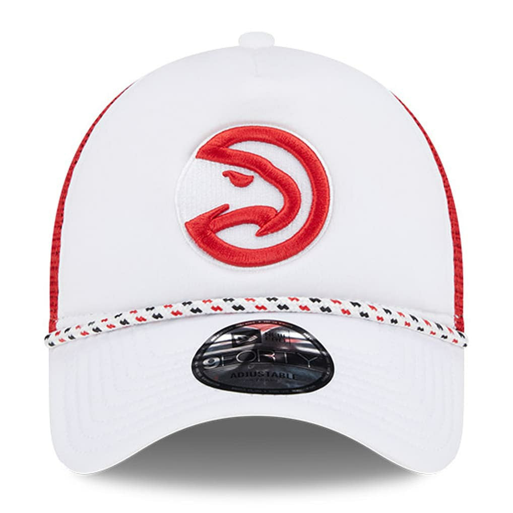 New Era Atlanta Hawks Court Sport Foam A-Frame 9FORTY Adjustable Trucker Hat