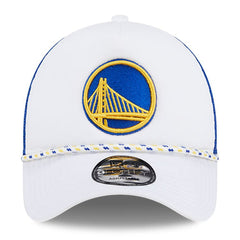 New Era Golden State Warriors Court Sport Foam A-Frame 9FORTY Adjustable Trucker Hat sale