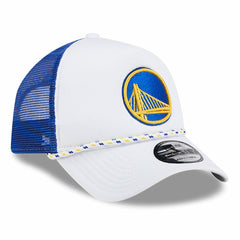 New Era Golden State Warriors Court Sport Foam A-Frame 9FORTY Adjustable Trucker Hat sale