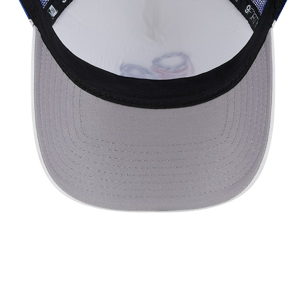 New Era Philadelphia 76ers Court Sport Foam A-Frame 9FORTY Adjustable Trucker Hat