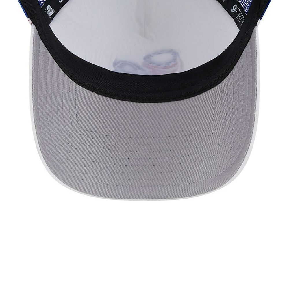 New Era Philadelphia 76ers Court Sport Foam A-Frame 9FORTY Adjustable Trucker Hat