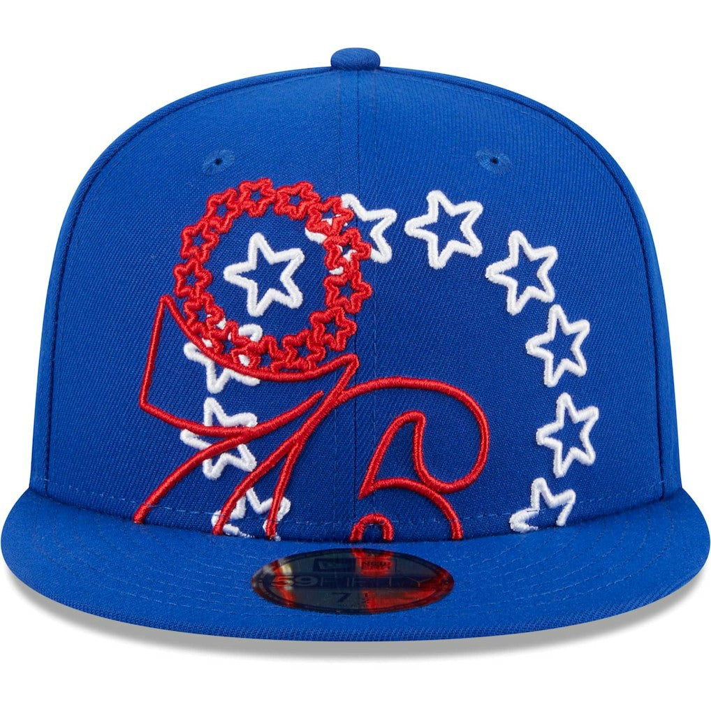 New Era Philadelphia 76ers Game Day Hollow Logo Mashup 59FIFTY Fitted Hat