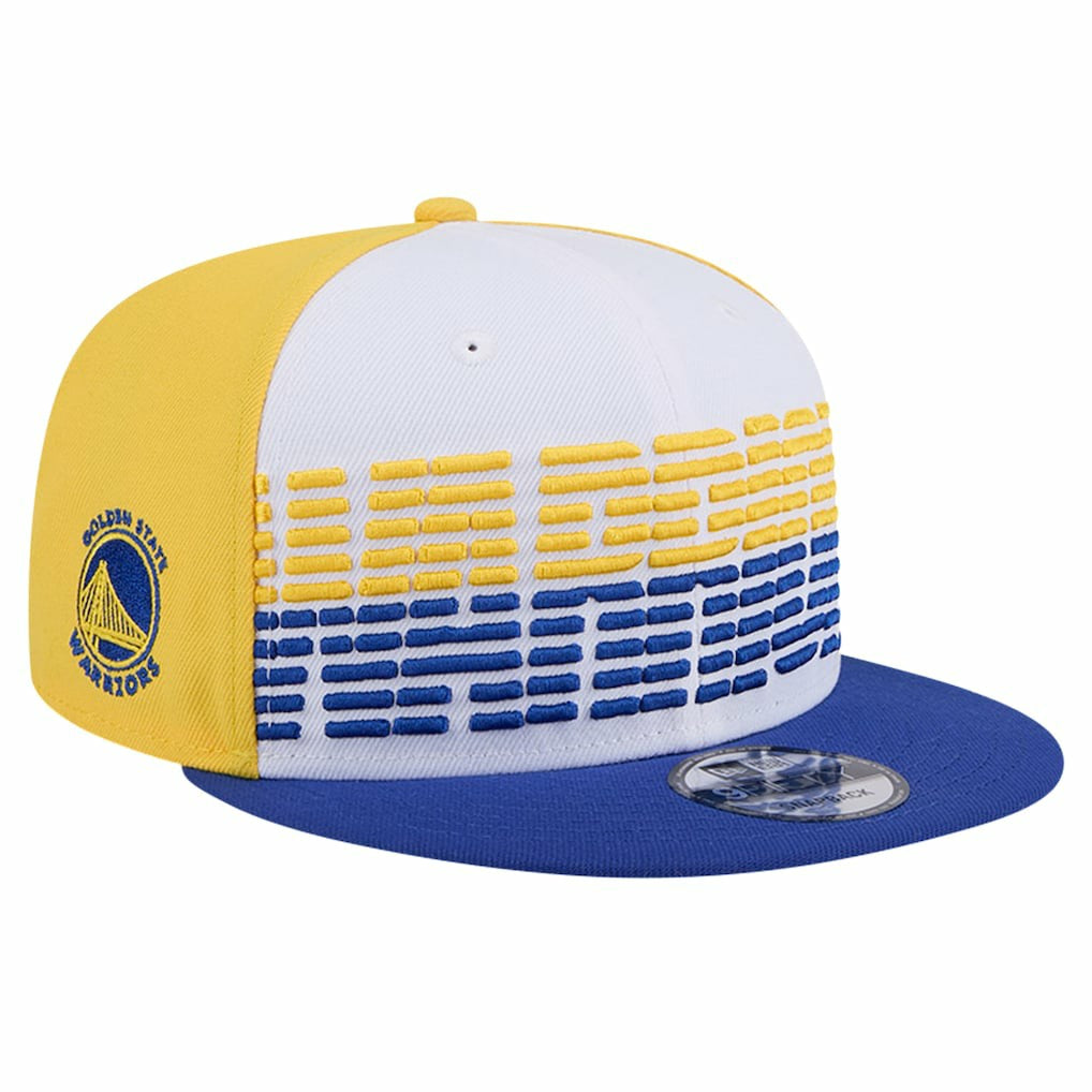 New Era Golden State Warriors Throwback Gradient Tech Font 9FIFTY Snapback Hat sale
