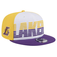 New Era Los Angeles Lakers Throwback Gradient Tech Font 9FIFTY Snapback Hat