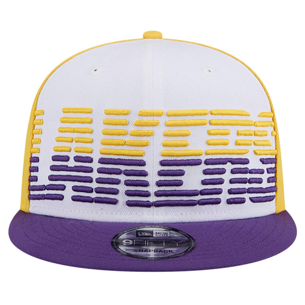 New Era Los Angeles Lakers Throwback Gradient Tech Font 9FIFTY Snapback Hat