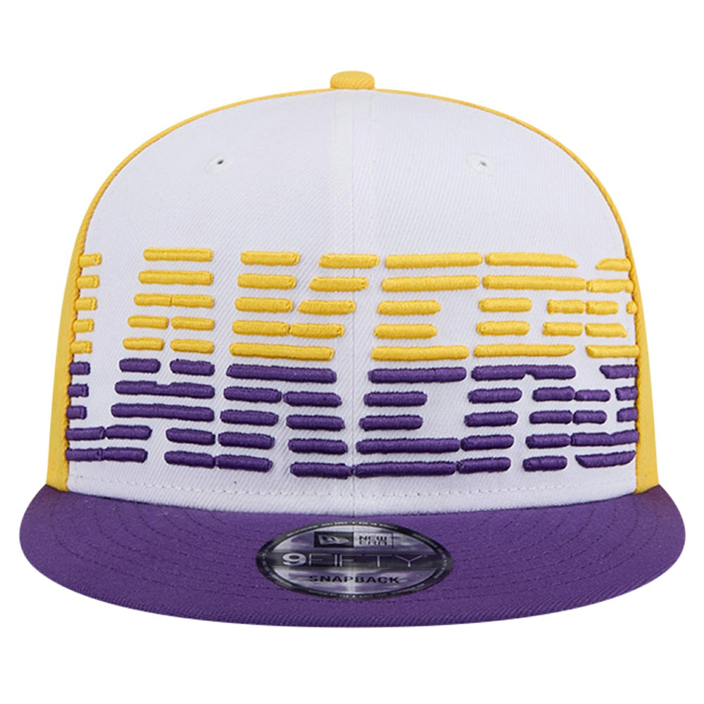 New Era Los Angeles Lakers Throwback Gradient Tech Font 9FIFTY Snapback Hat