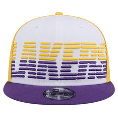 New Era Los Angeles Lakers Throwback Gradient Tech Font 9FIFTY Snapback Hat