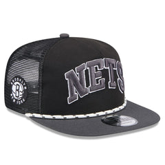 New Era Brooklyn Nets Throwback Team Arch Golfer Snapback Hat
