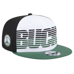 New Era Milwaukee Bucks Throwback Gradient Tech Font 9FIFTY Snapback Hat