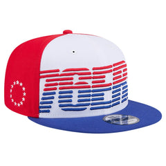 New Era Philadelphia 76ers Throwback Gradient Tech Font 9FIFTY Snapback Hat