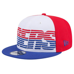 New Era Philadelphia 76ers Throwback Gradient Tech Font 9FIFTY Snapback Hat