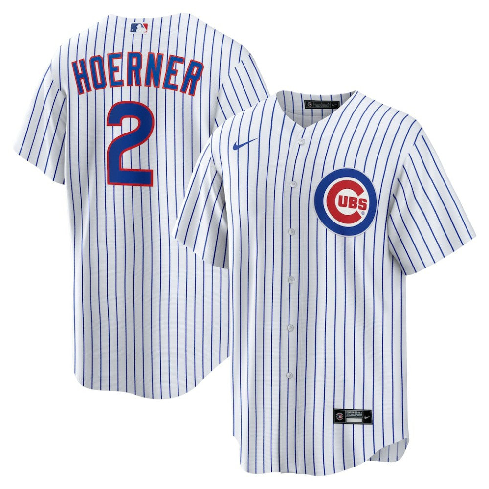 White Nico Hoerner Chicago Cubs Nike Replica Player Jersey