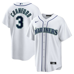 White JP Crawford Seattle Mariners Nike Home Replica Jersey
