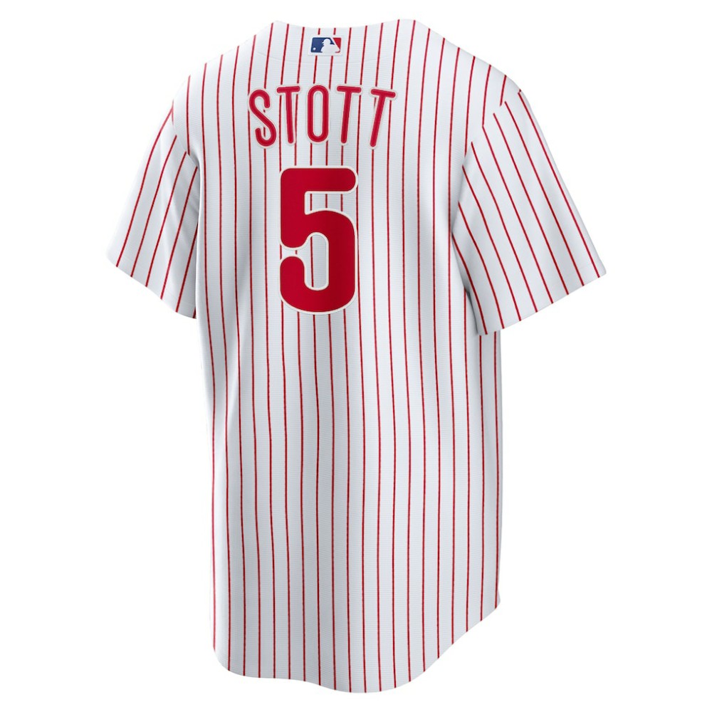 White Bryson Stott Philadelphia Phillies Nike Replica Player Jersey