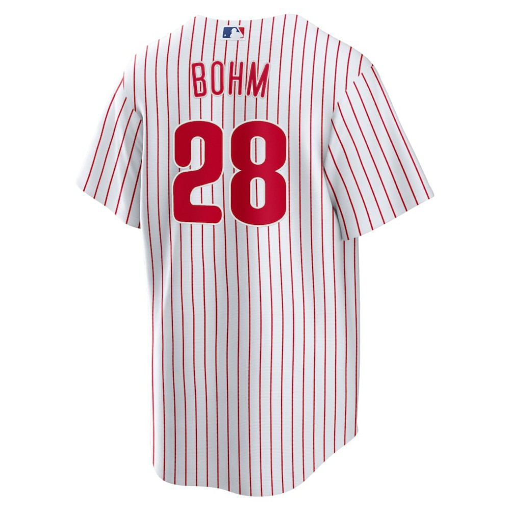 White Alec Bohm Philadelphia Phillies Nike Replica Player Jersey