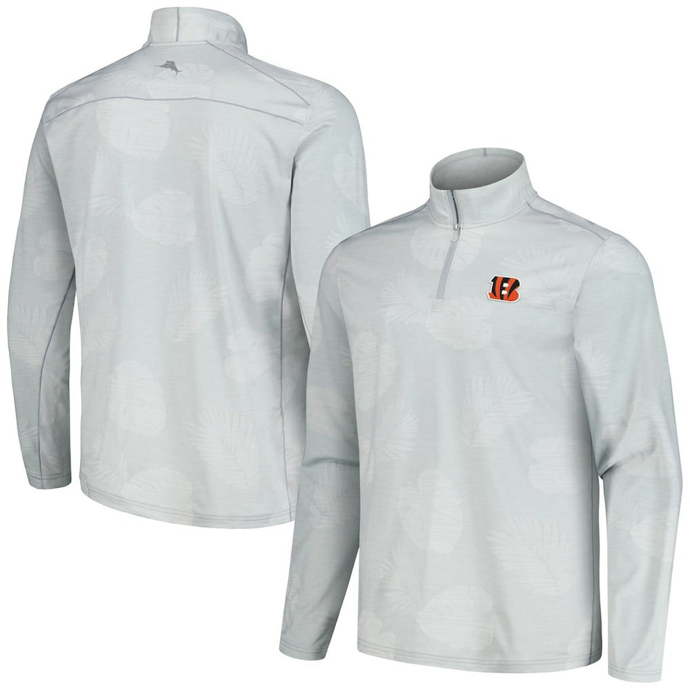 Delray Frond IslandZone Half-Zip Sweatshirt - Cincinnati Bengals Sweatshirts