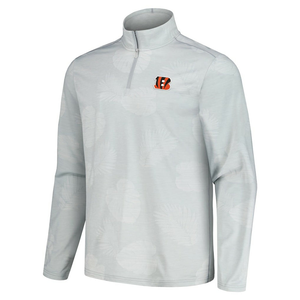 Delray Frond IslandZone Half-Zip Sweatshirt - Cincinnati Bengals Sweatshirts