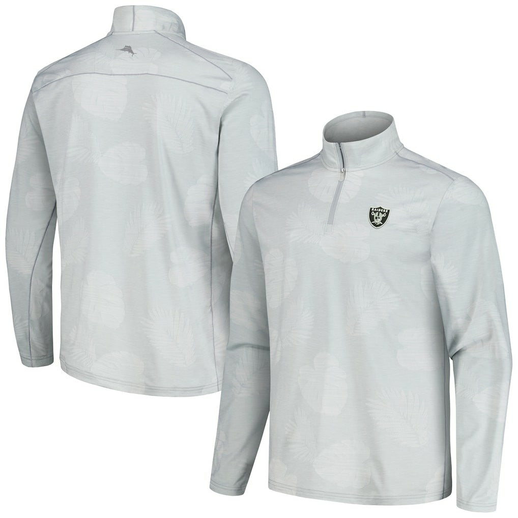 Delray Frond IslandZone Half-Zip Sweatshirt - Las Vegas Raiders Sweatshirts